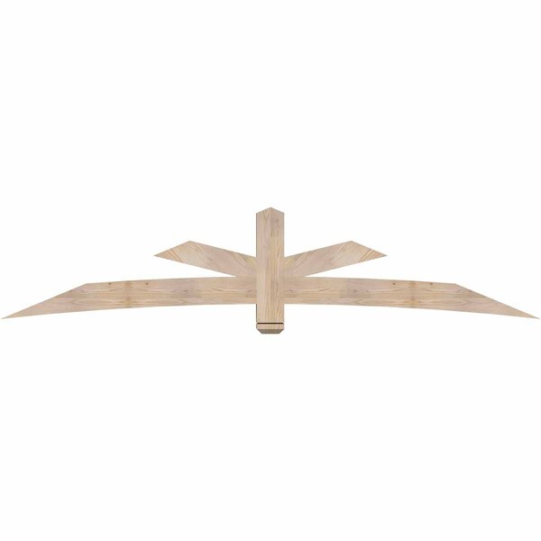 Ekena Millwork Alberta Smooth Timber Gable Bracket, Douglas Fir, 108"W x 22"H x 5 1/2"D x 5 1/2"F, 5/12 Pitch GBW108X22X0606ALB00SDF - main